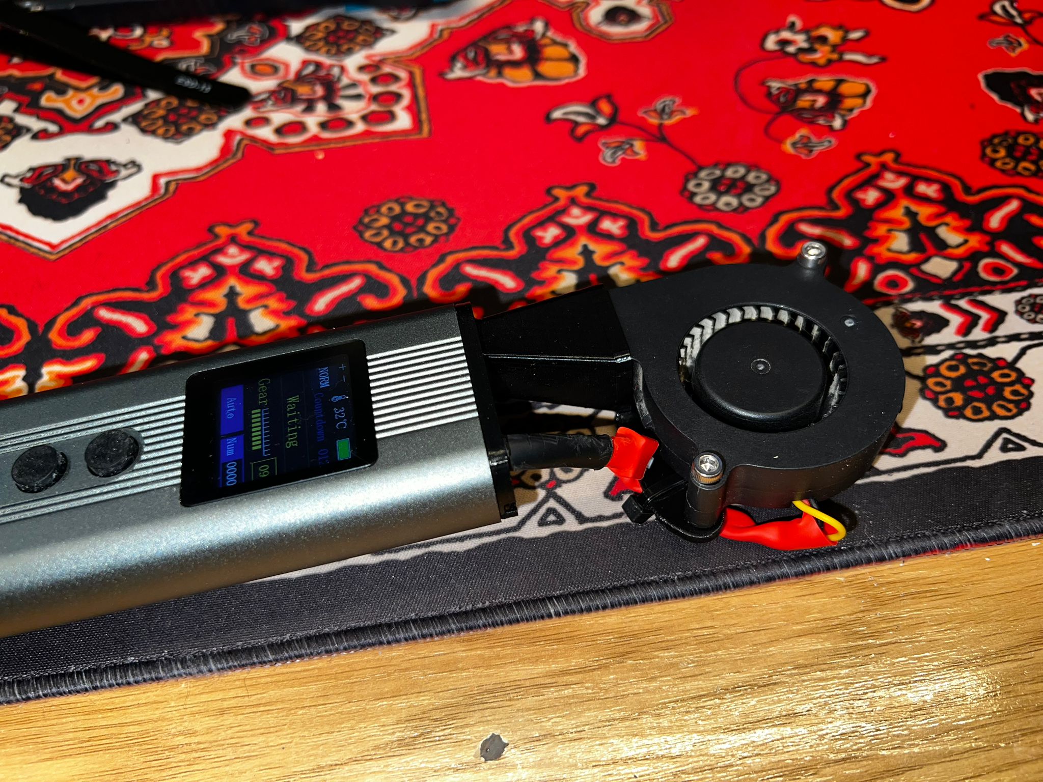 battery spot welder cooling upgrade (5015 fan)