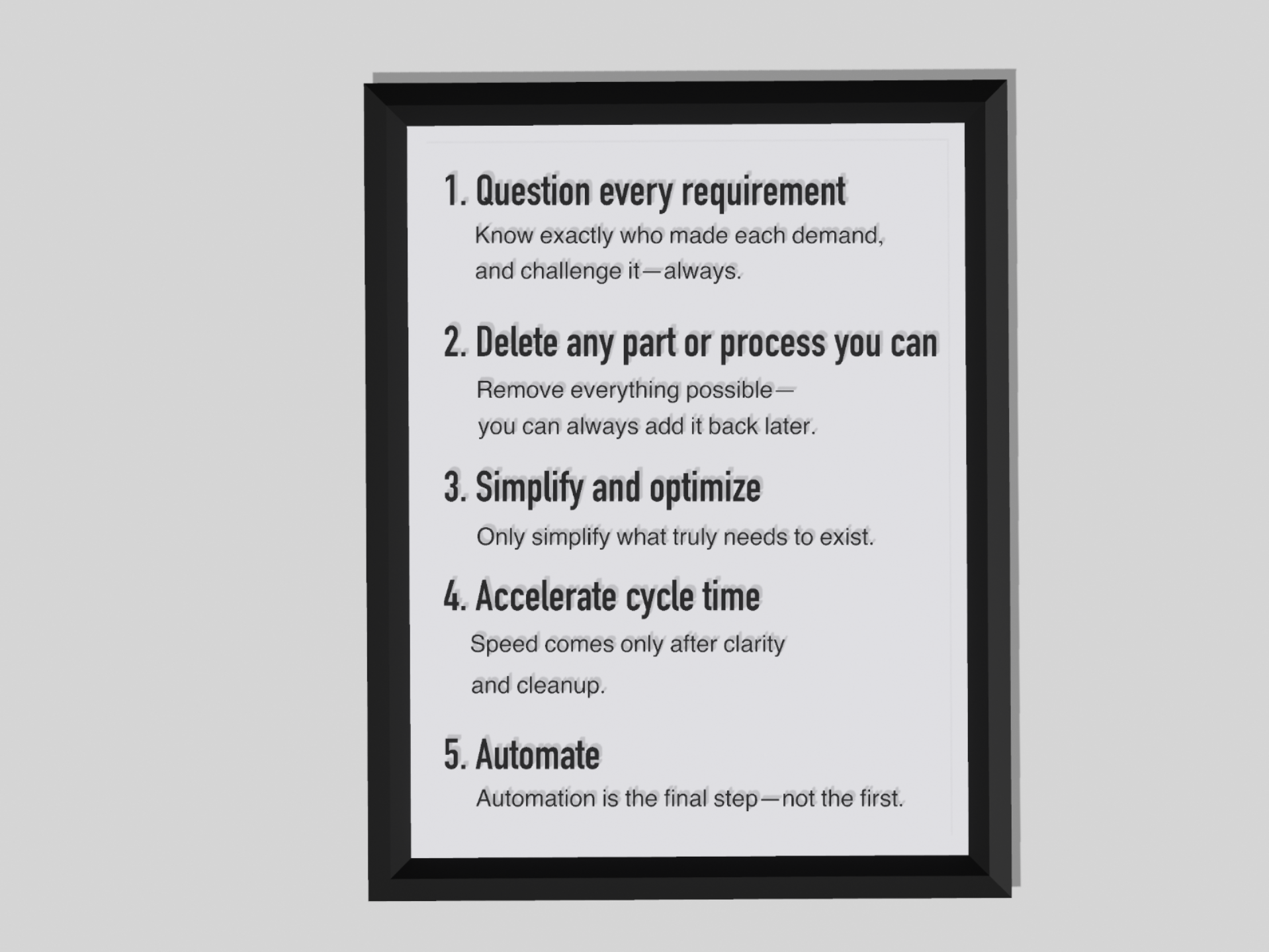 Elon Musk's Guiding Engineering Principles