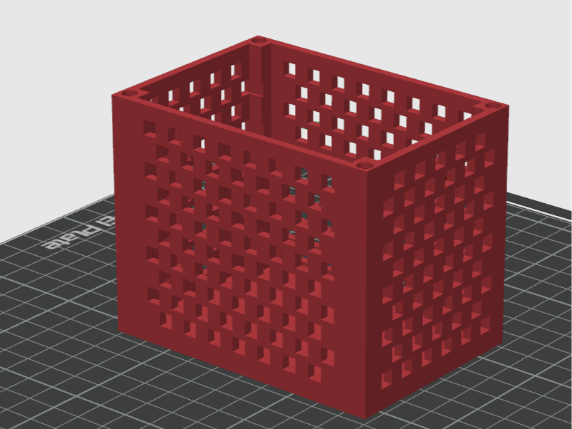 token basket, magnet slots 2x5mm + lid