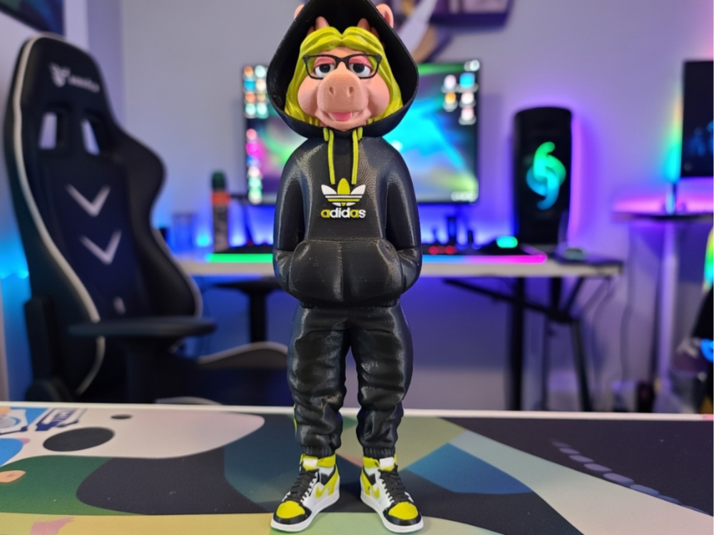 Urban Vibes Miss Piggy Blacked Out Muppet