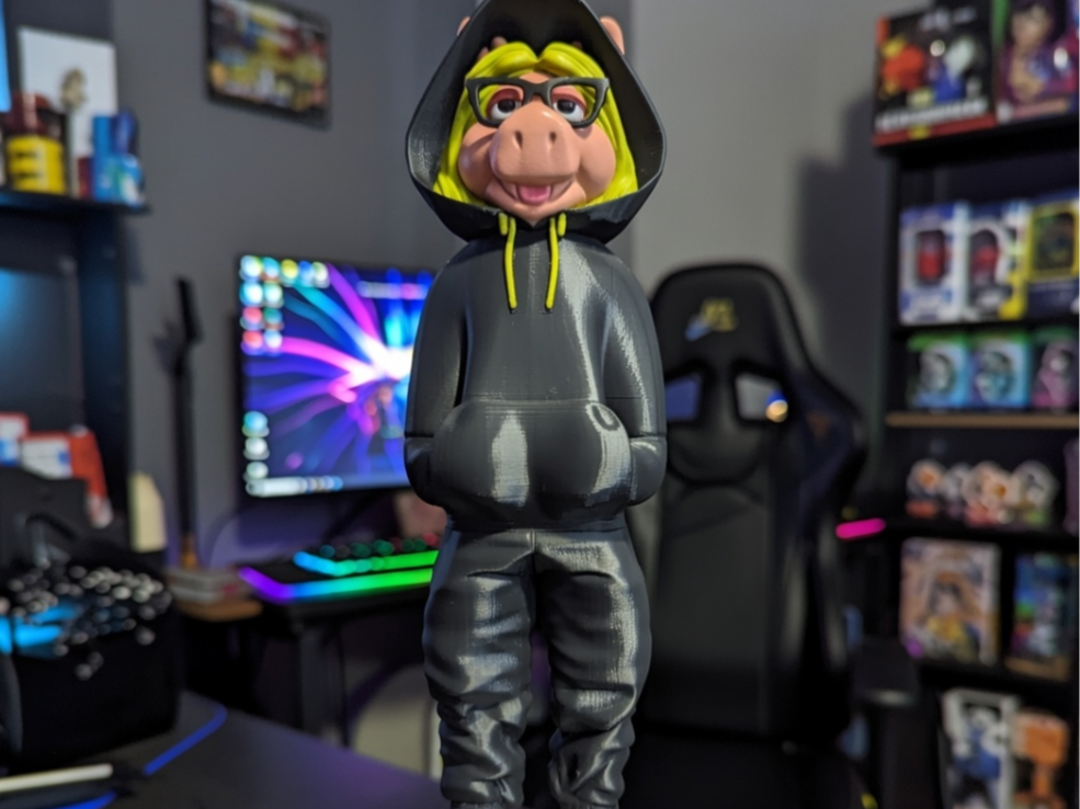Urban Vibes Miss Piggy BlackedOut Muppet No Logo