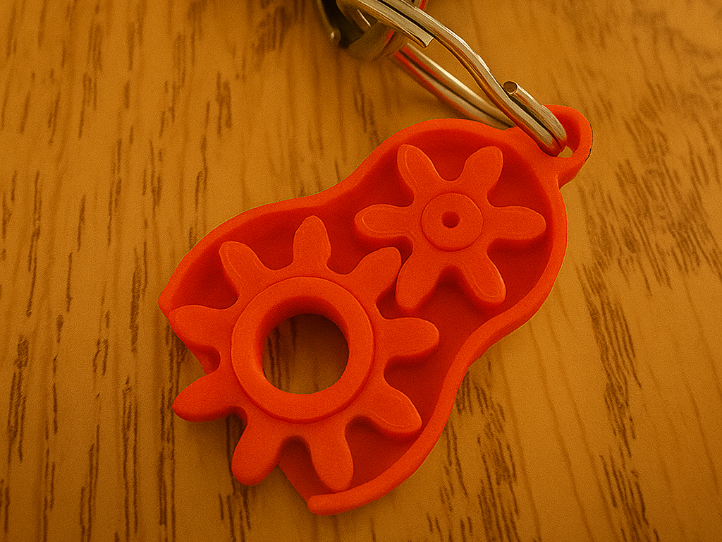 Gearwhirl Keychain - Print in place