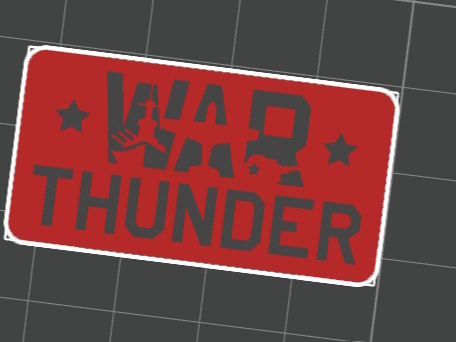 WAr Thunder sign logo