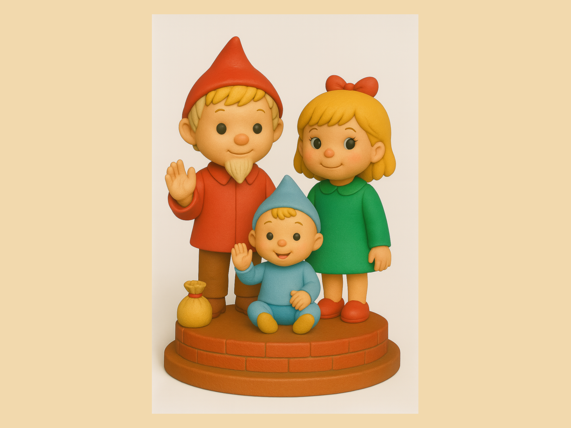 Sandmännchen – Familie mit Kind