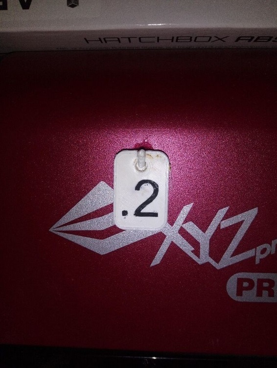 Installed Nozzle Indicator Tags