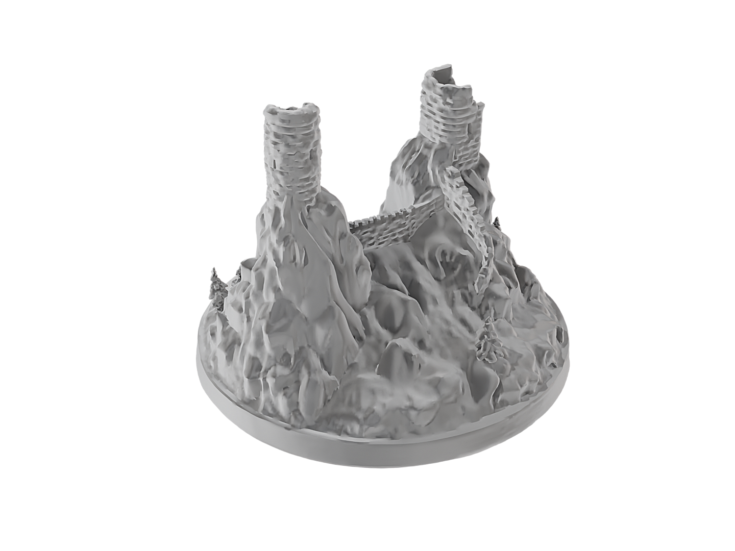 Stylized Trosky Castle