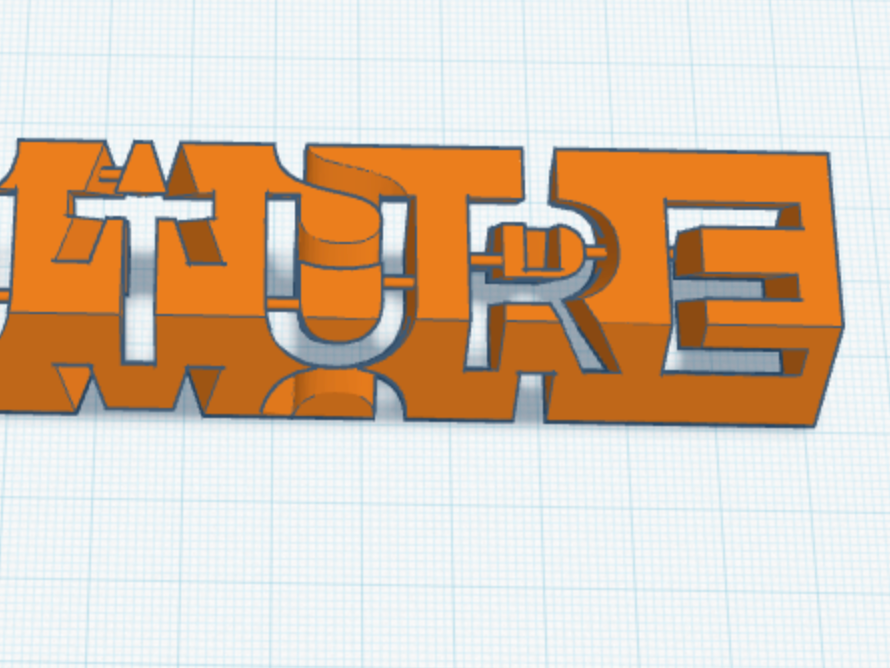 Dual Letter Illusion Cube Specular Anamorph