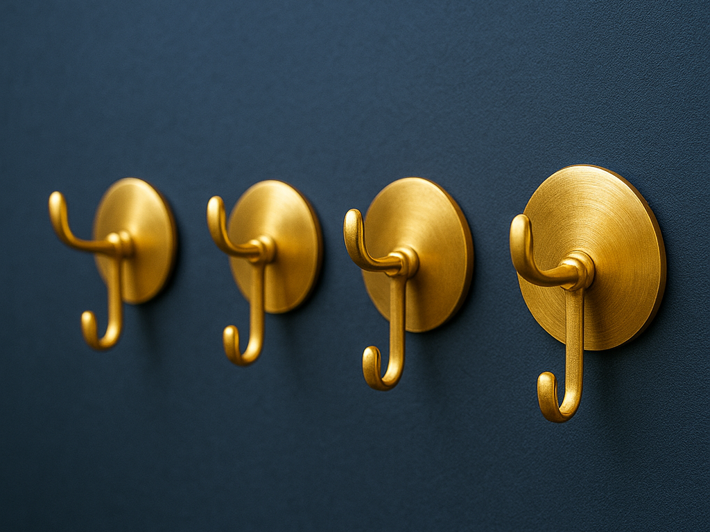 Modern Brass Wall Hooks