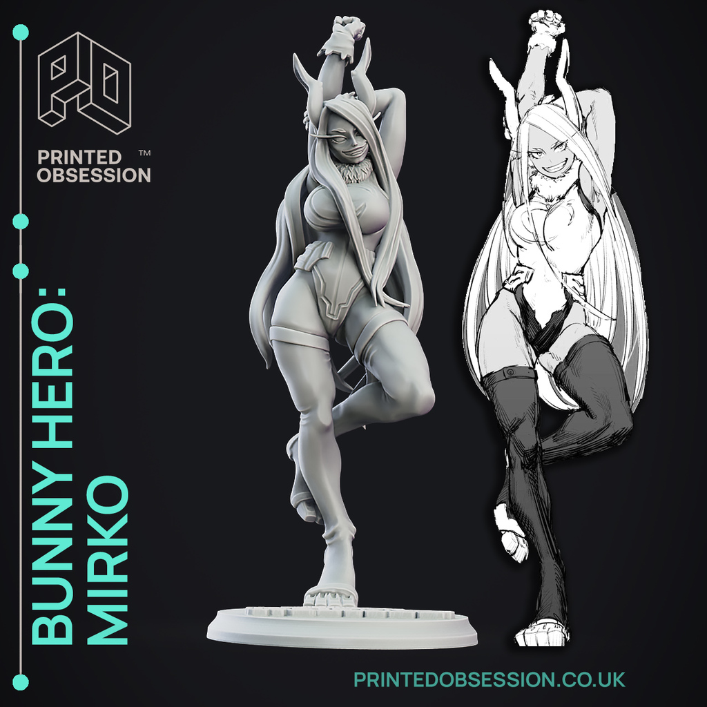 Mirko - Bunny Hero - Fanart Model - Anime Girl.