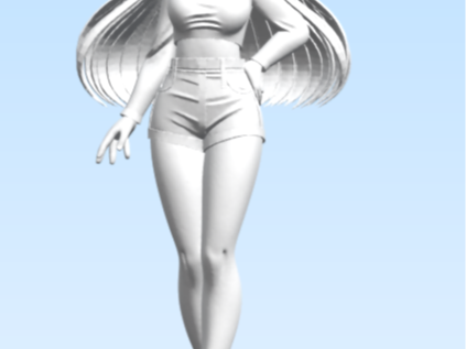 cute anime girl figure