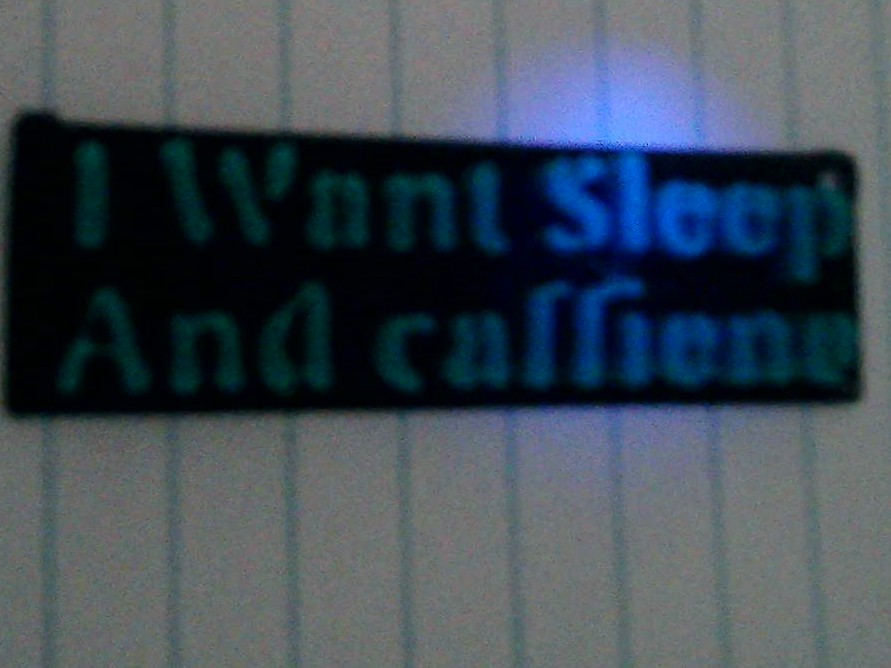 I Want Sleep And caffeine keychain