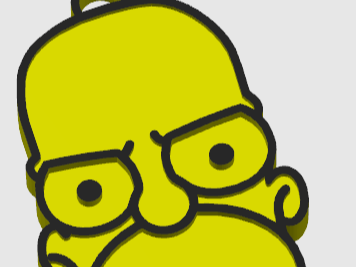 Homer Simpson keychain