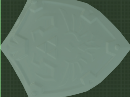 Zero Color Hylian Shield Decor