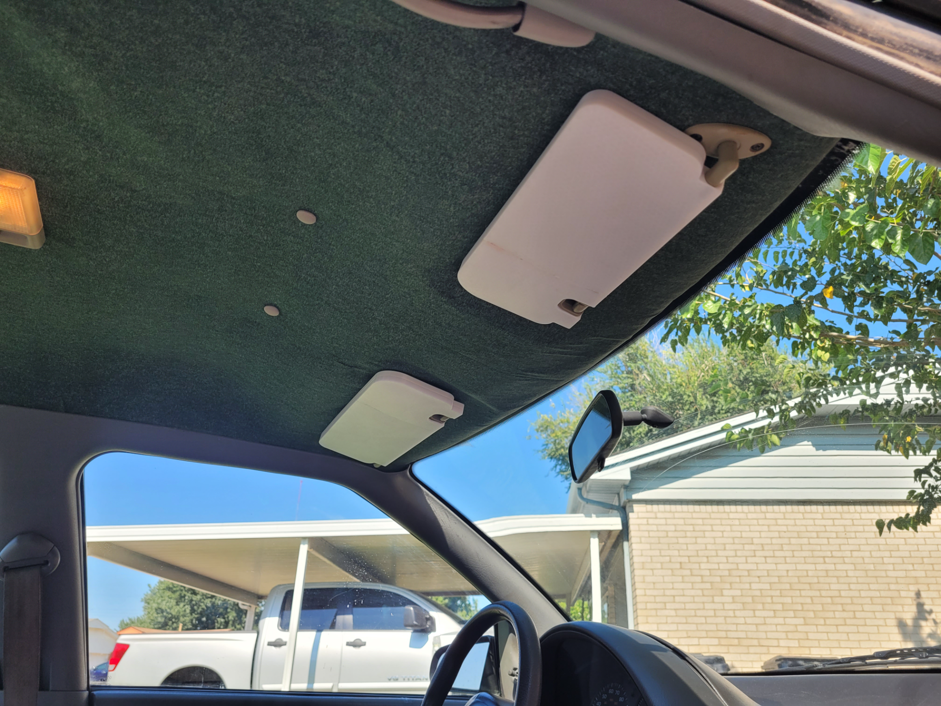 91-95 Saturn SL1 sun visor cover
