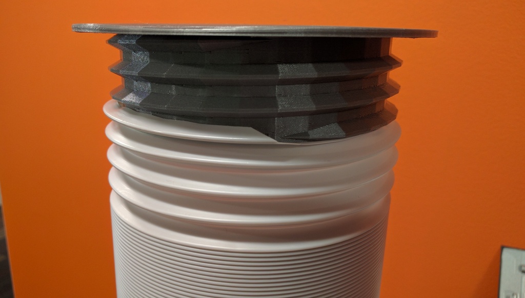 Portable AC Accordion Duct Collar for 5" ducts
