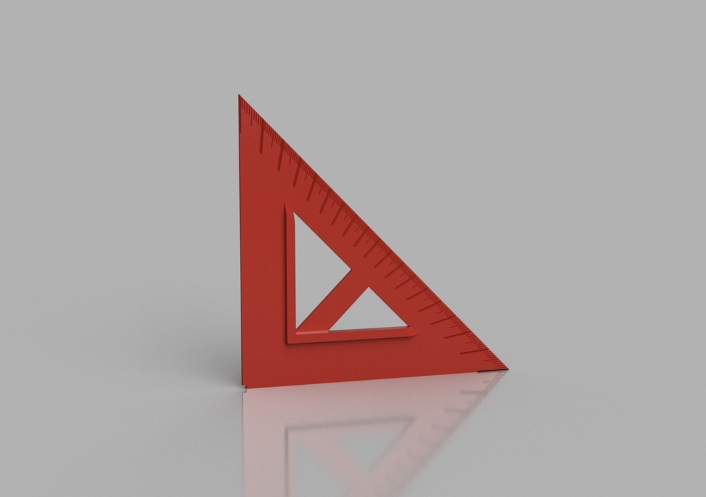 Drafting Square with Center Finder and degree mark