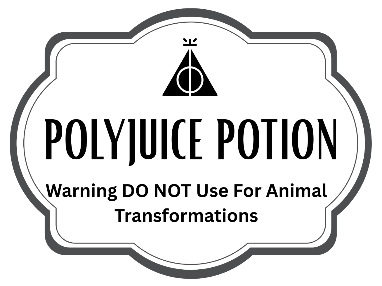 Polyjuice Potion Label/Sign