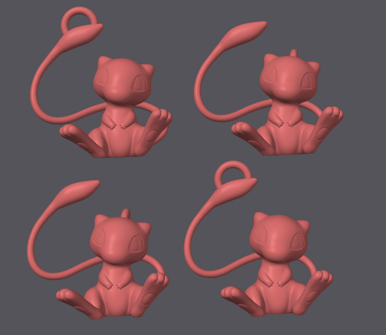 NEW VERSION!!! Mew-Keychain
