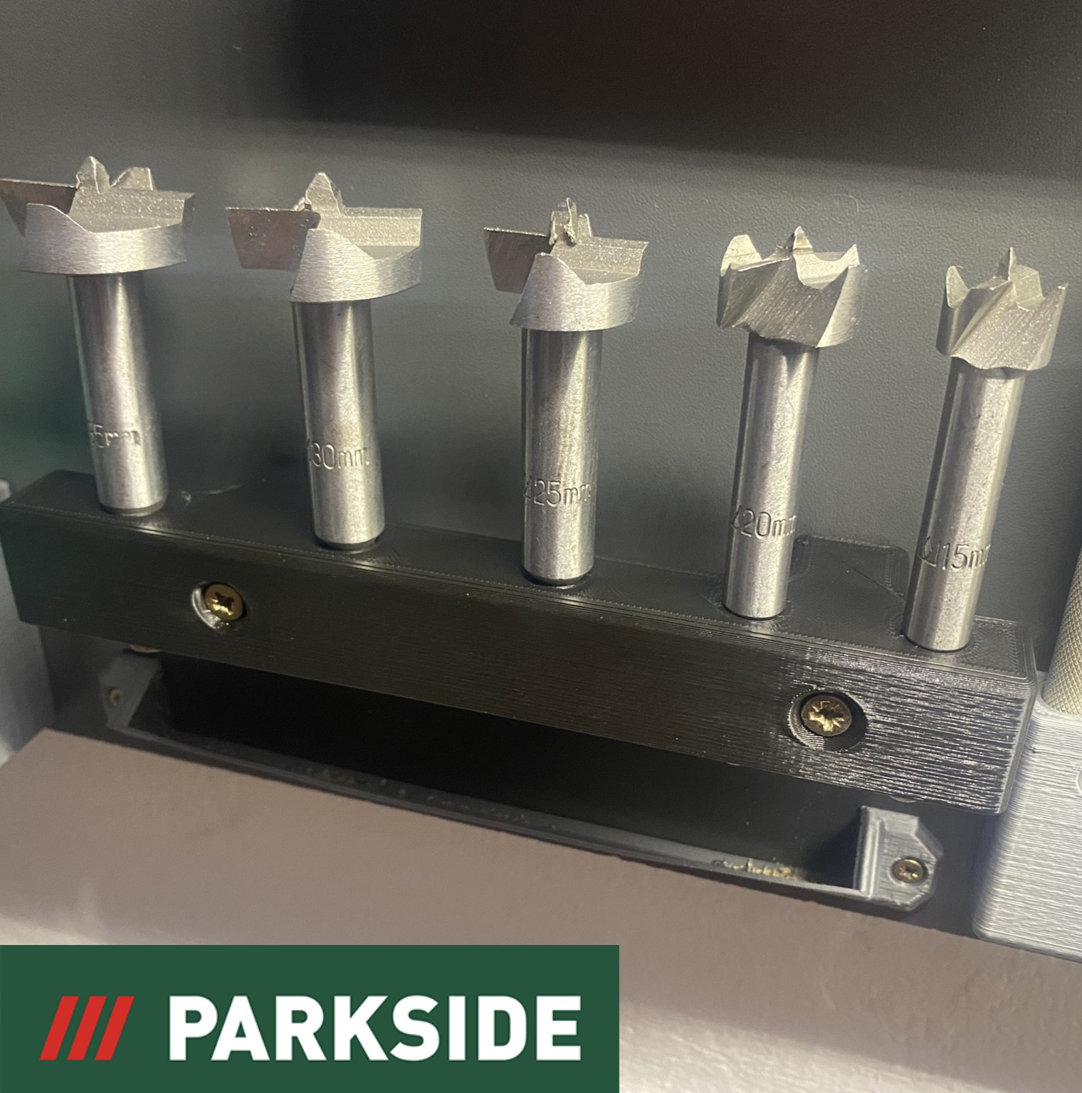 Parkside Forstner Drill Bits Holder Wallmount