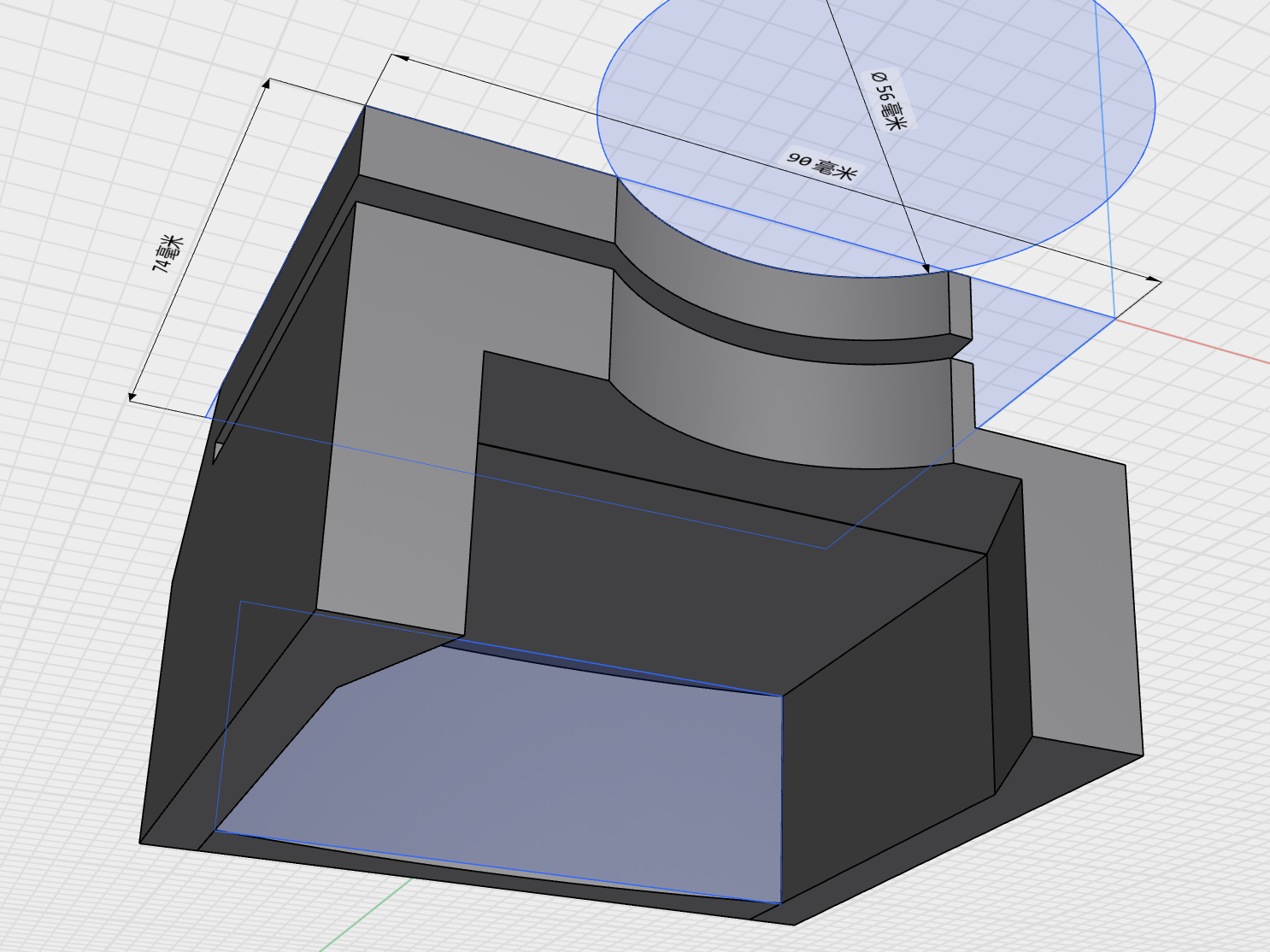 3D打印机计量电表固定装置