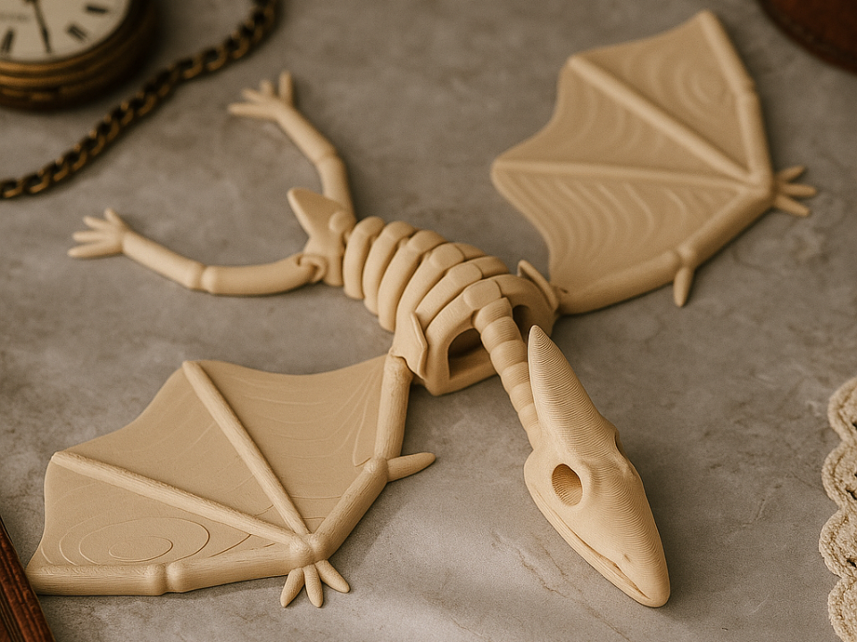 Articulated Pterodactyl Skeleton Toy