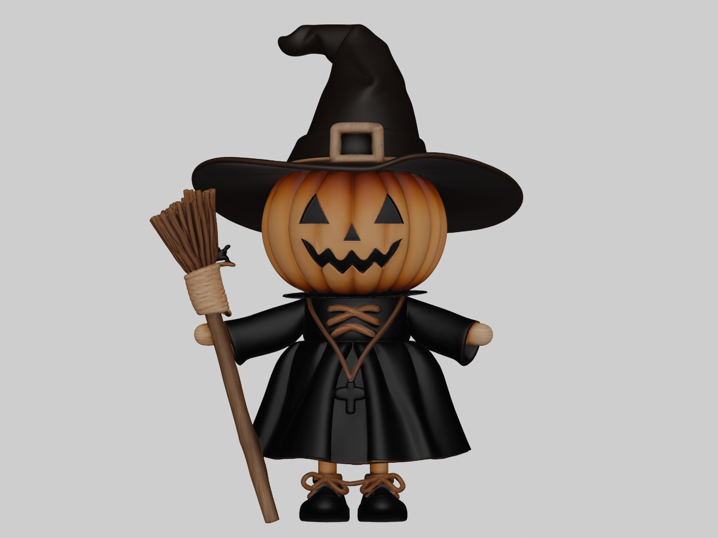 Halloween Decoration 3D Model Spooky Prop