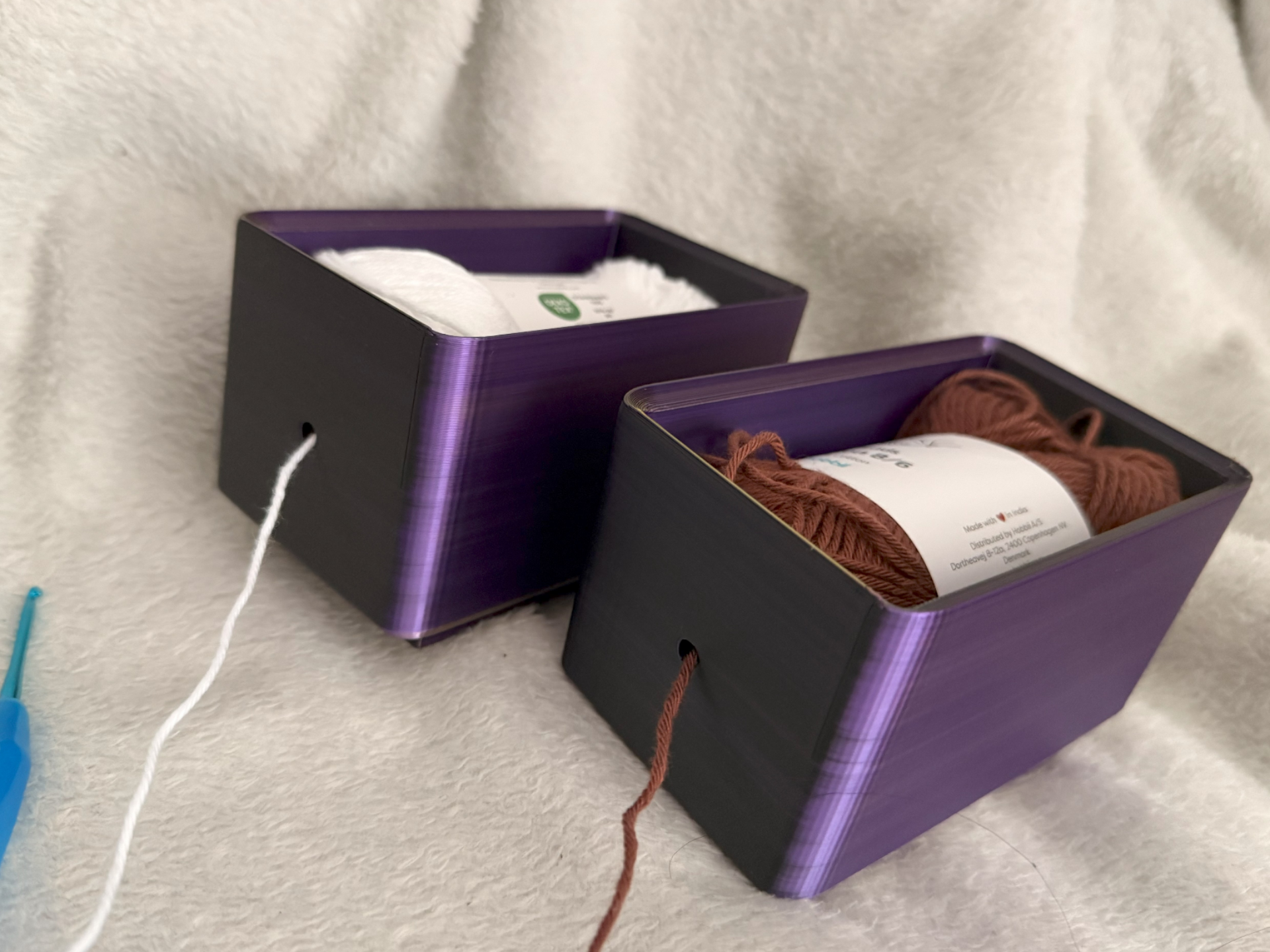 stackable wool tray - stapelbarer Wollhalter