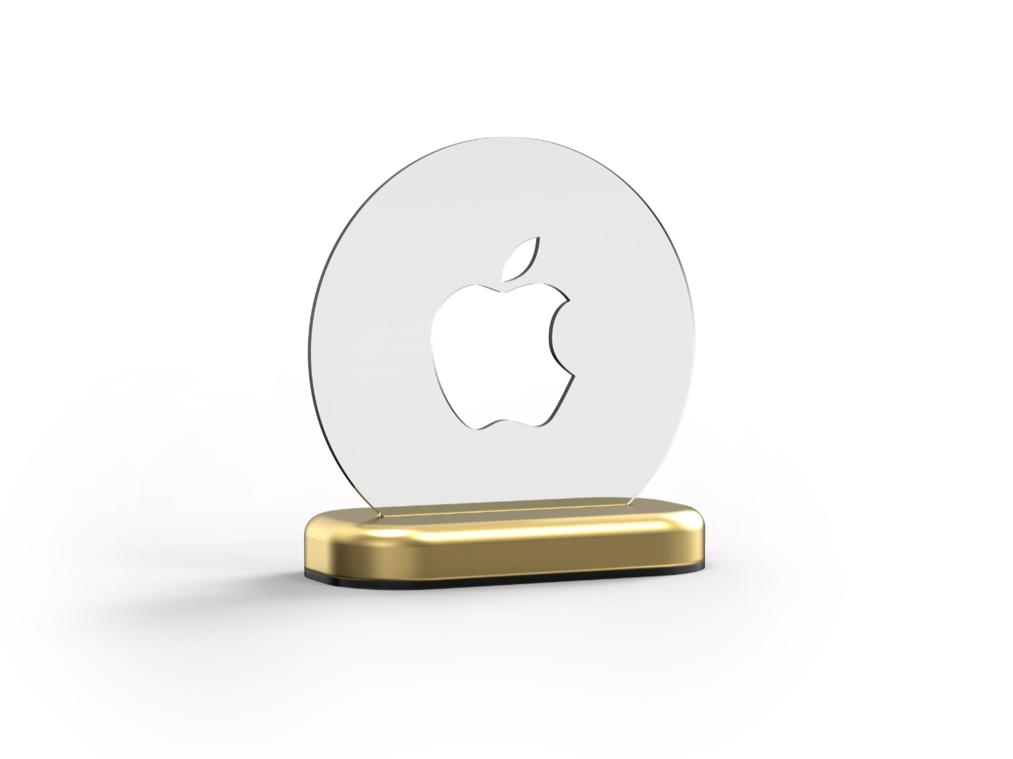 苹果APPLE-24k黄金奖杯摆件（无支撑）库克特朗普/MADE IN USA