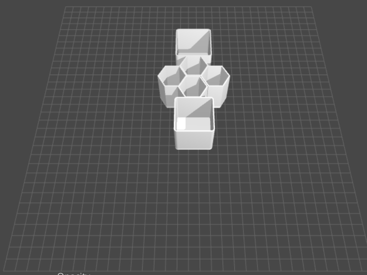 Hexegon & cube Desk orginizer For pencil and more