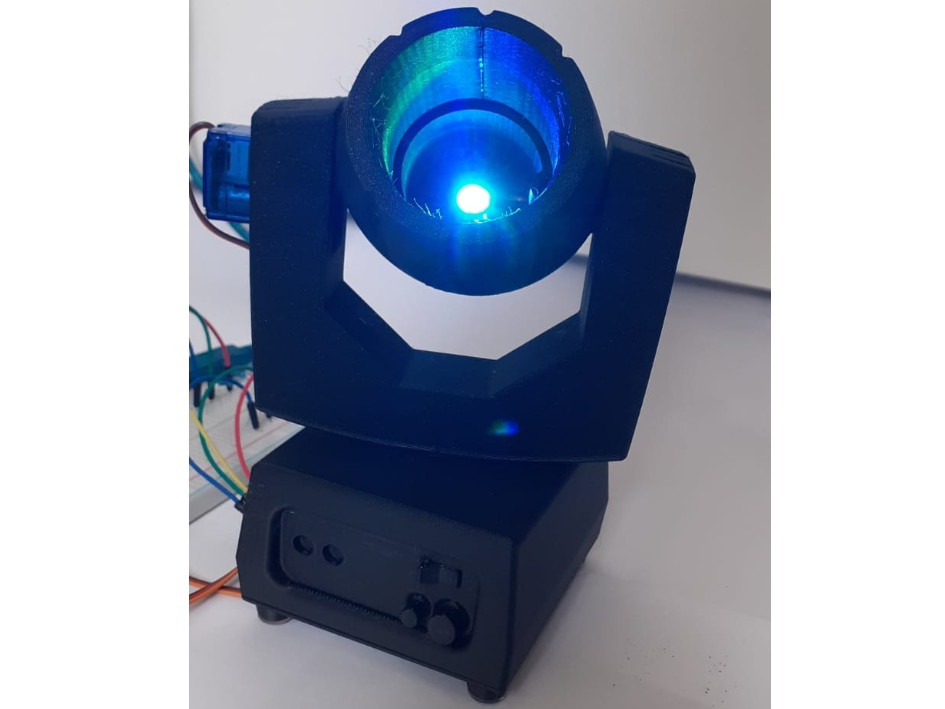 Mini projecteur à tête mobile