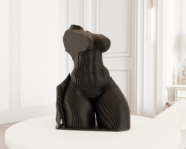 Chun-Li Slices with Base 3D Printable Model