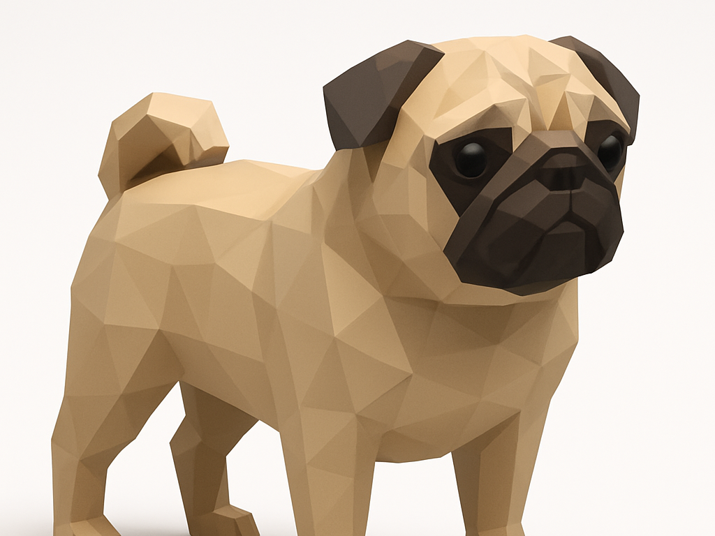 Low Poly Pug