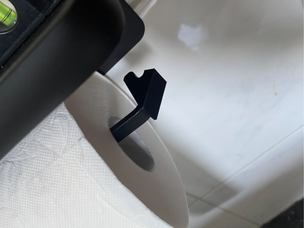 Generic Toiletpaper holder fixer retainer