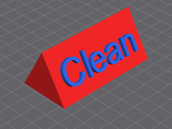 clean sign
