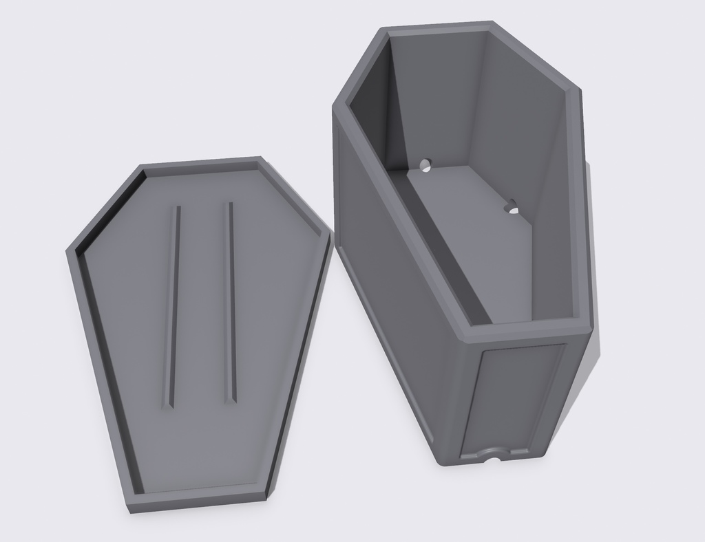 Coffin Planter w/ Drip Tray