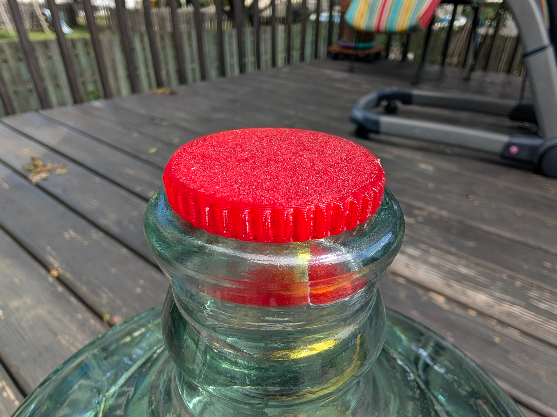 TPU Stopper/Plug for glass 3 gallon water jugs