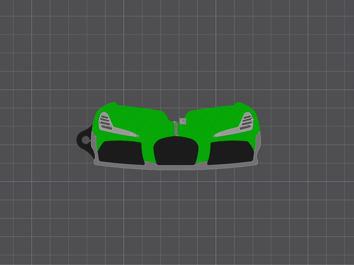 Bugatti Solitaire Keychain