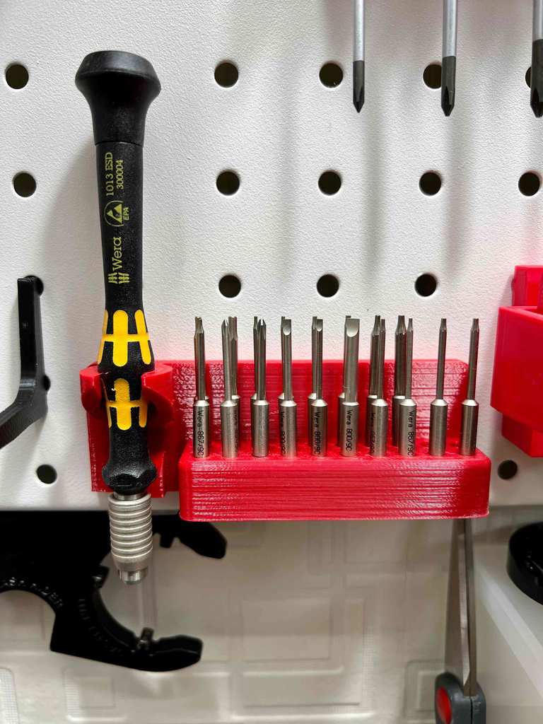 Wera Micro ESD Set 20 Rack for Pegboard