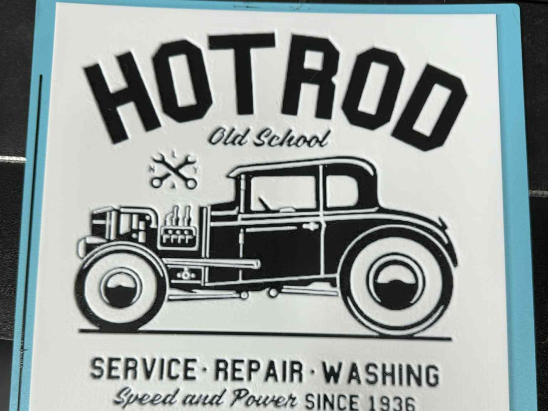 Hot Rod Repair Shop Sign