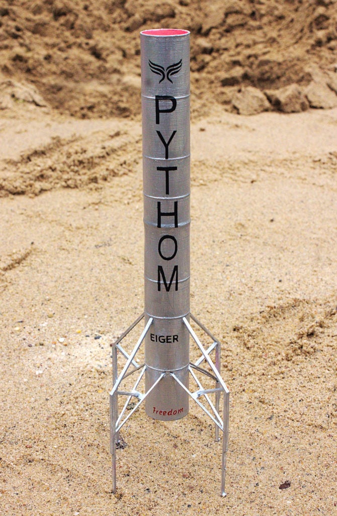 Pythom Eiger Micro-Jump Prototype Rocket Model