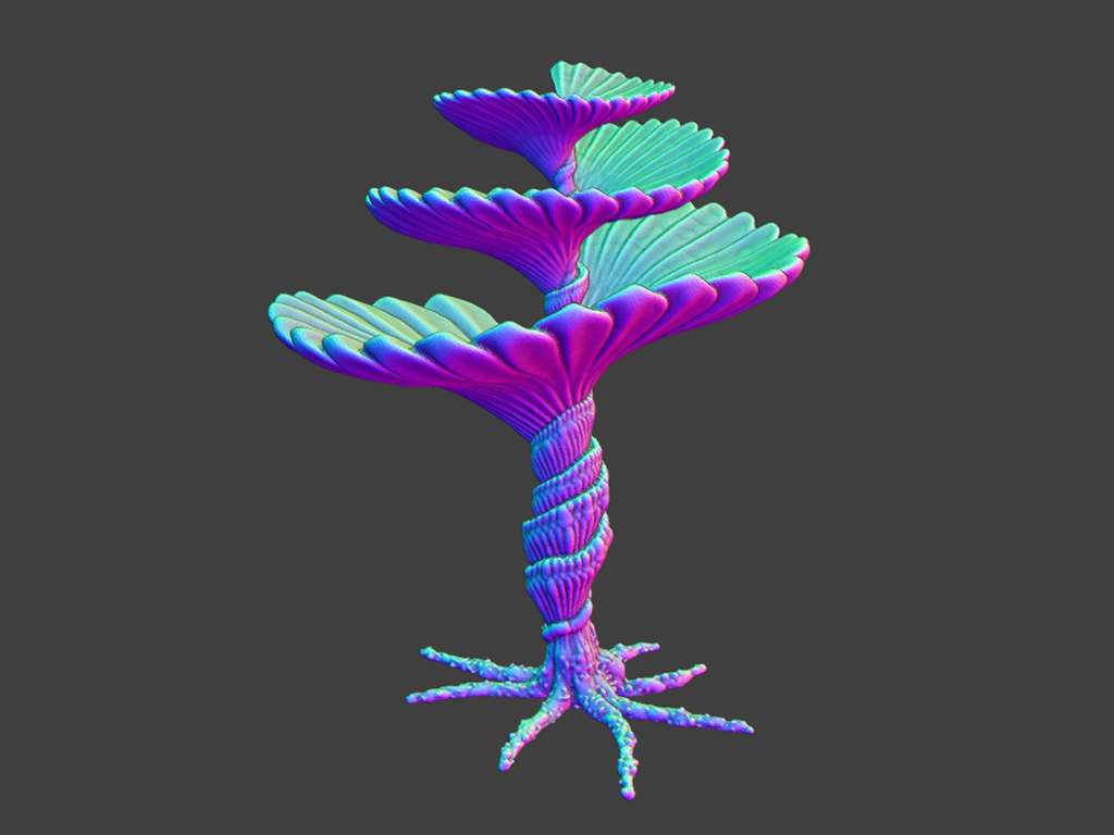 Tabletop plant: Helix Pteron Plant (Alien Veg. 58)