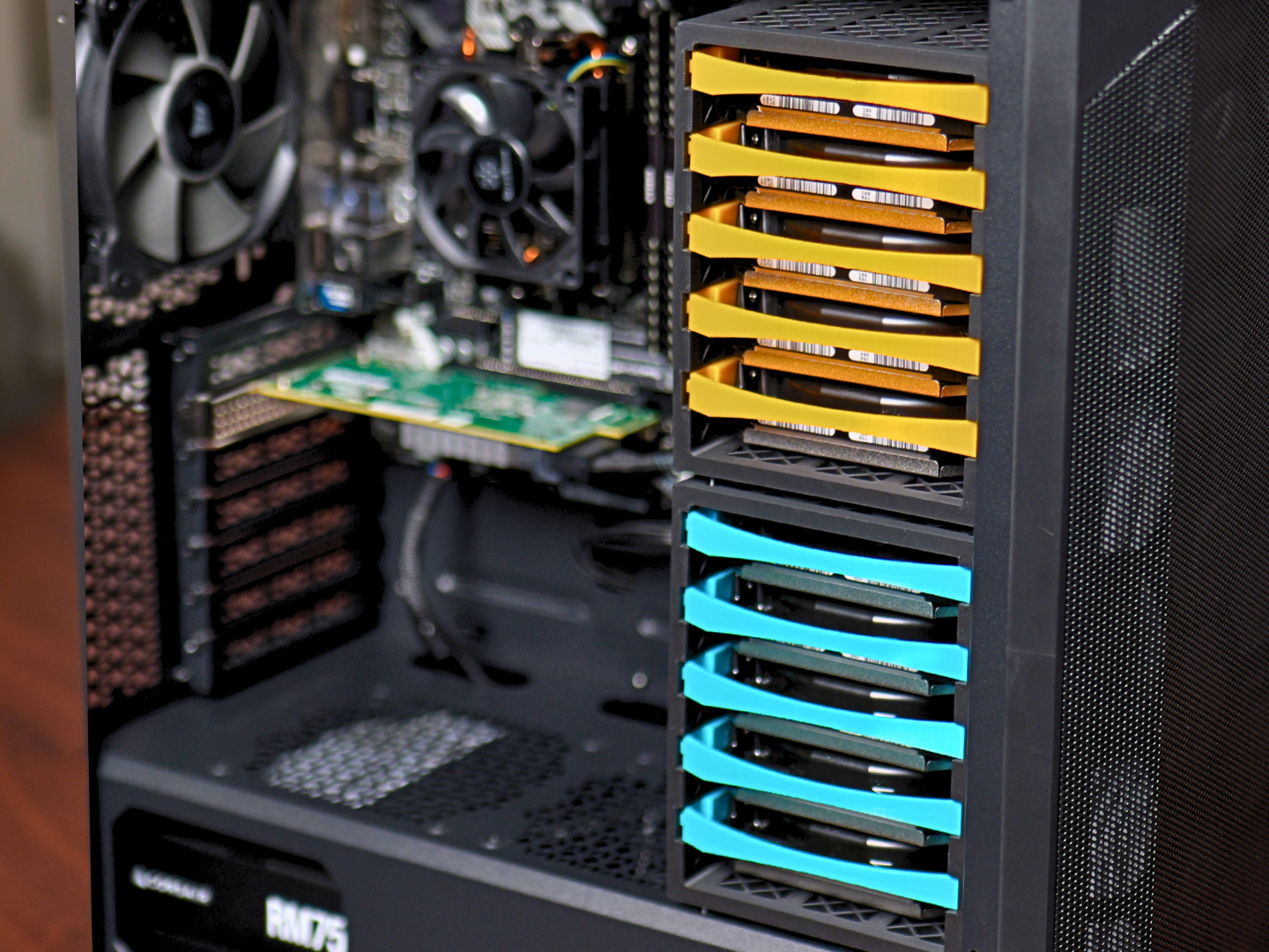 5-Bay 3.5" Hard DriveCage for 120mm Fan Mount 