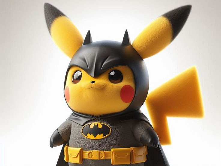 Pikachu Batman – Action Figure Supereroe 3D