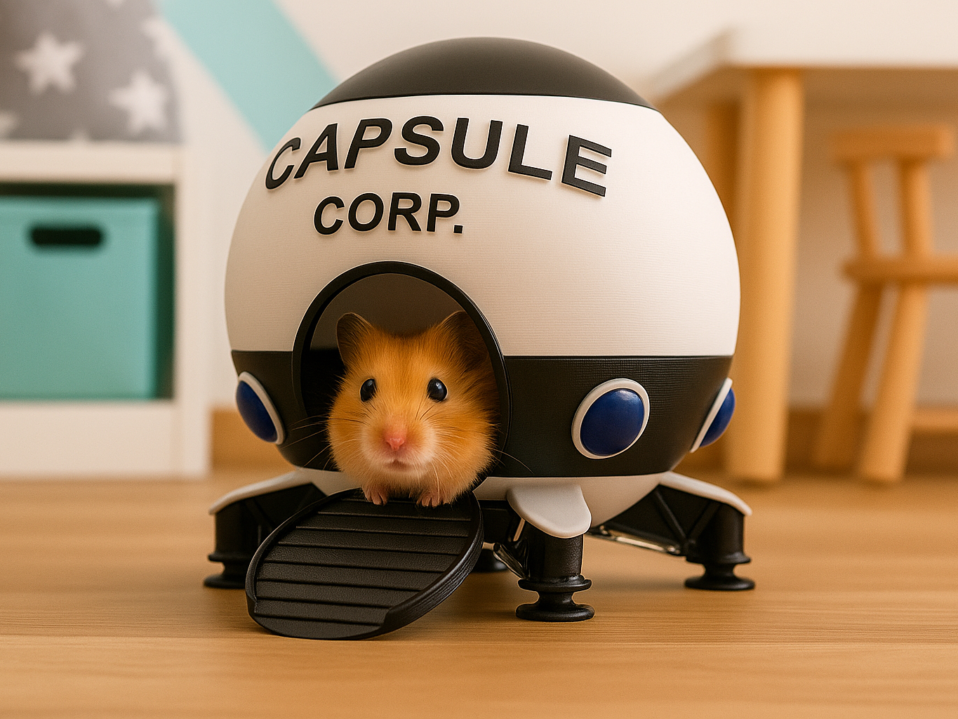 Capsule Corp Ship - Dragonball - Small pet house