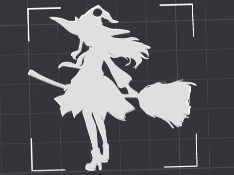 Witch on Broom Ornament