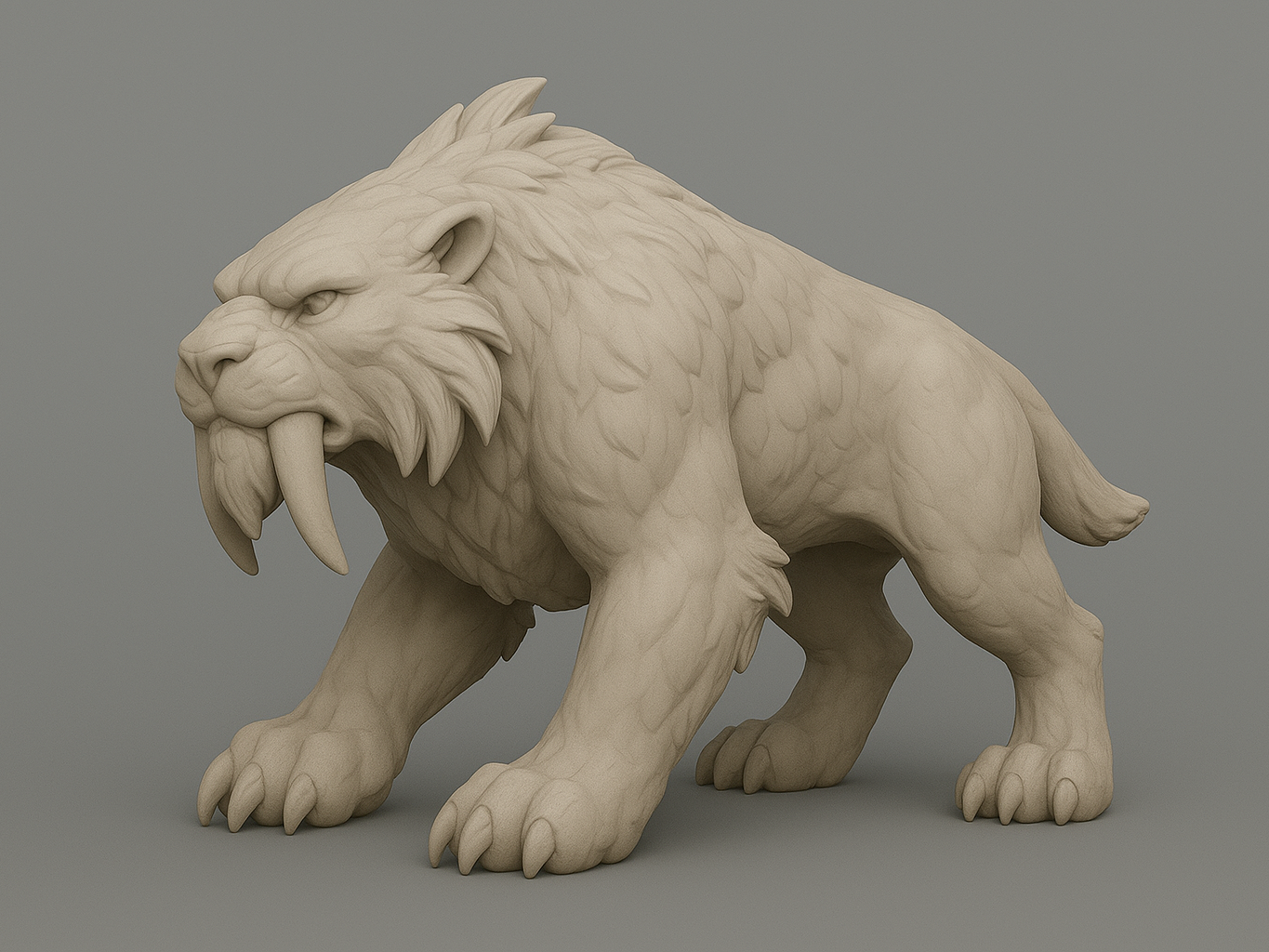 sabertooth 3d model