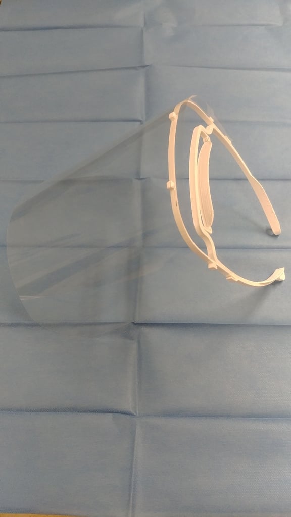 Face Shield/Visor frame for use with FFP /N95 mask