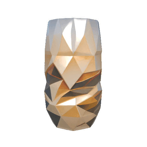 Elegant Glass Cylinder Pen Stand 3D Render