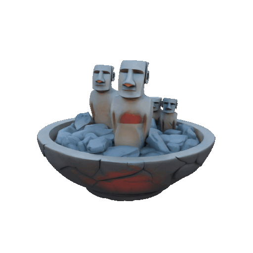 Islander Heritage Stone Holder 3D Sculpture