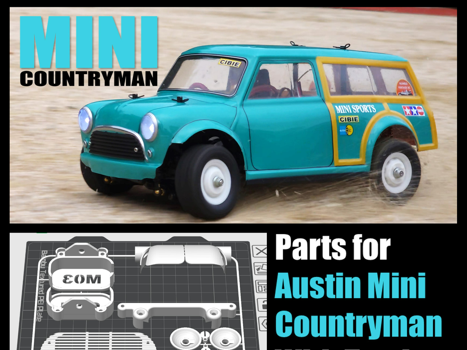 Upgrade parts for Tamiya M-Chassis Mini